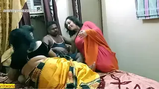 Indian Bhabhi shared her with us!! Best hindi hardcore group sex - Sizzling Adventure