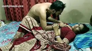 Indian milf bhabhi real sex with husband close friend! Clear hindi audio