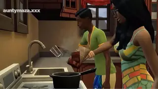 Indian step Son Fucks Desi Mom After He Masturbated Watching Porn Videos In The Same Room