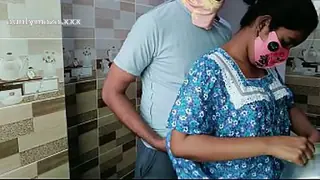 Just Leaked Desi housewife romantic fuck in the kitchen